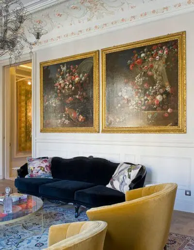 Recdi8 Living - Barcelona Interior Designers - Historic Apartment Renovation - Living Room