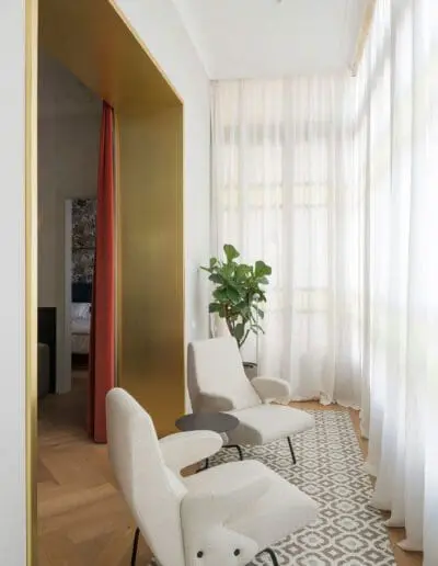 Delfino Armchairs by Arflex - Side Table by &Tradition