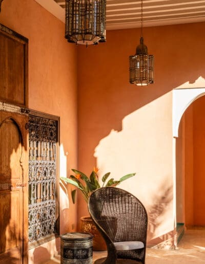 Recdi8 Living Interior Design - Marrakech Riad Restoration - Suite Iming Veranda