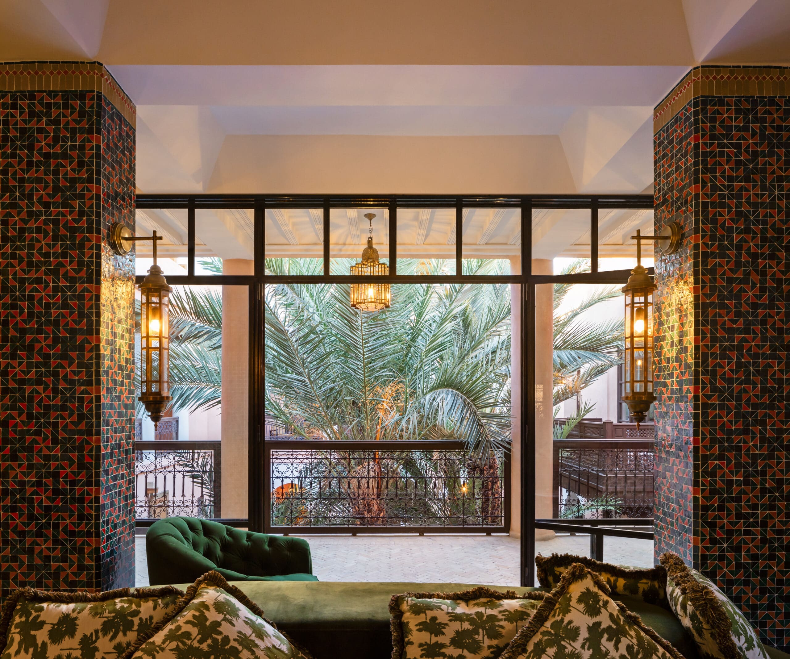 Recdi8 Living Interior Design - Marrakech Riad Restoration - Suite Izzlmed Veranda